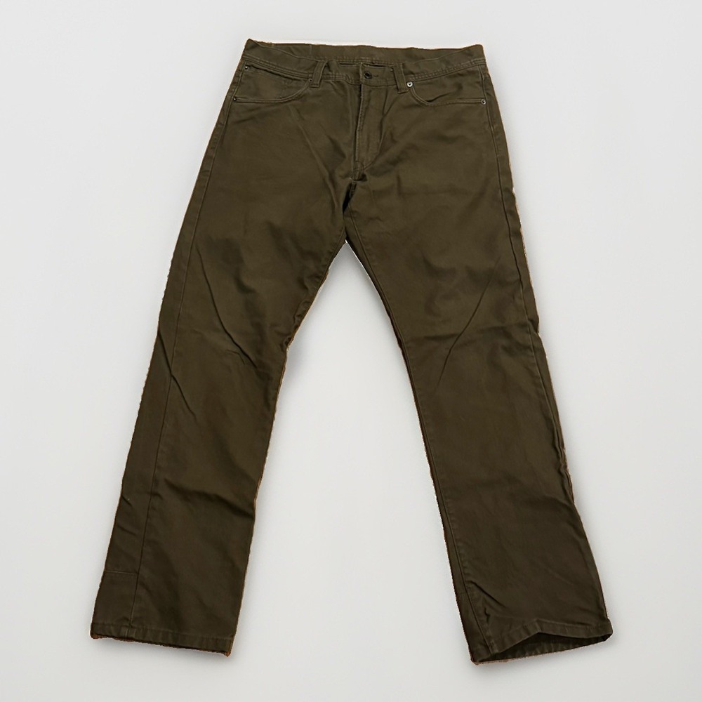 Filson Dry Tin Cloth Men's Pants 11.5oz Marsh Olive Green Heavy Canvas 34x34